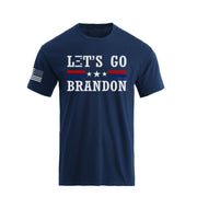 Men's 100%Cotton Let's Go Brandon Graphic Short Sleeve T-shirts