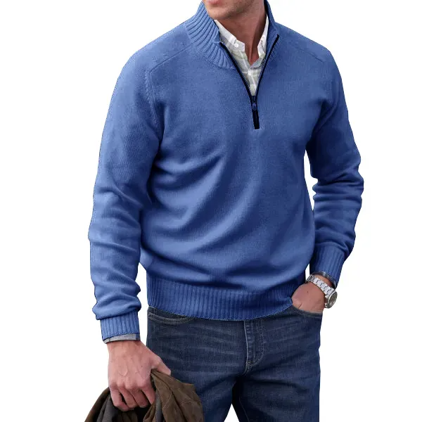 🔥MEN'S CASHMERE ZIPPER BASIC SWEATER🔥 - Libiyi