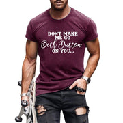 Men's letters printed short sleeves t-shirts