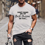 Men's letters printed short sleeves t-shirts