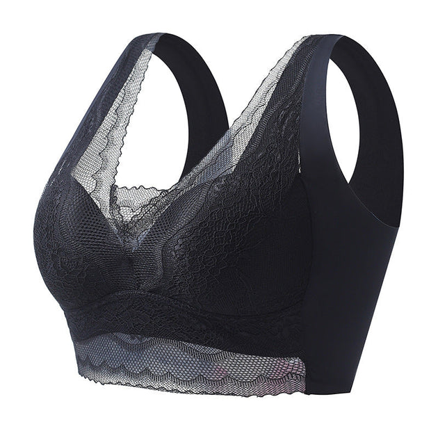 Lace anti-exposure seamless bra – shirem