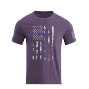 Men's American Flag Cross Overlay Graphic T-Shirt