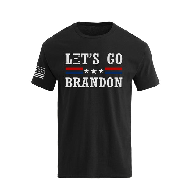 Kurzärmelige T-Shirts mit „Let's Go Brandon“-Grafik für Herren, 100 % Baumwolle