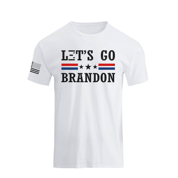 Kurzärmelige T-Shirts mit „Let's Go Brandon“-Grafik für Herren, 100 % Baumwolle