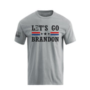 Kurzärmelige T-Shirts mit „Let's Go Brandon“-Grafik für Herren, 100 % Baumwolle