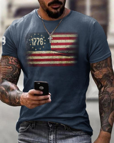 T-shirt décontracté pour homme-011902