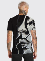 Men's T Shirt Graphic Abstract Human Face asual Daily Short Sleeve Tops